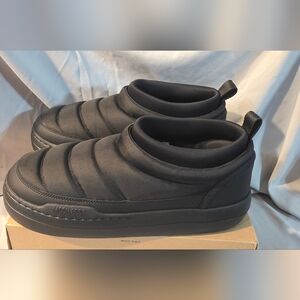 Moon Boot Park Soft Nylon Slip-On Shoes Black Men SZ 10 Women 11 NWOB